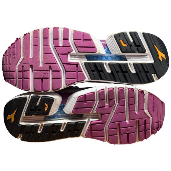 DIADORA Mythos Blueshield Elite TRX Running Shoe Women 9.5W Sneaker White Purple